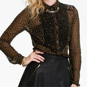 Free People All That Glitters Button Down
